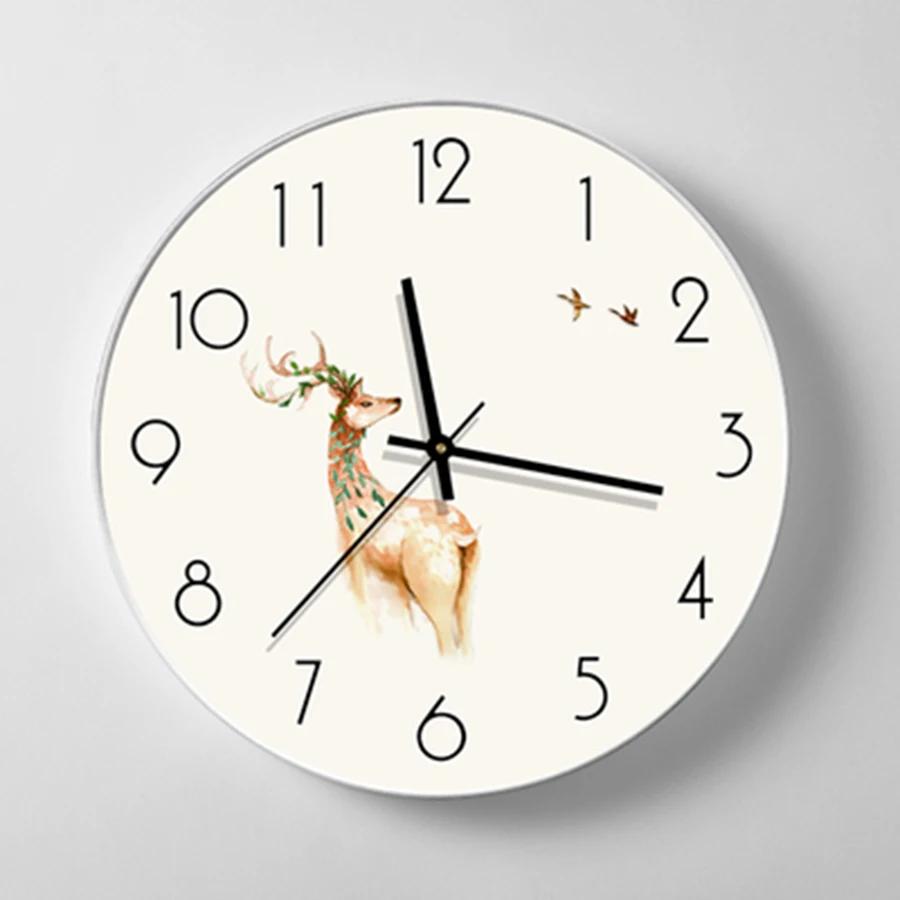 

Metal Deer Wall Clock Modern Design Glass Digital Wall Clock Sticker Nordic Design Reloj Casa Best Selling 2018 Products 40C0015
