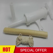 Руководство для приготовления фарша, сосисок машинка для фарширования+ барбекю сухая коллагеновая колбасная оболочка туба мясо колбасы корпус неседобль+ Мясник' s струна