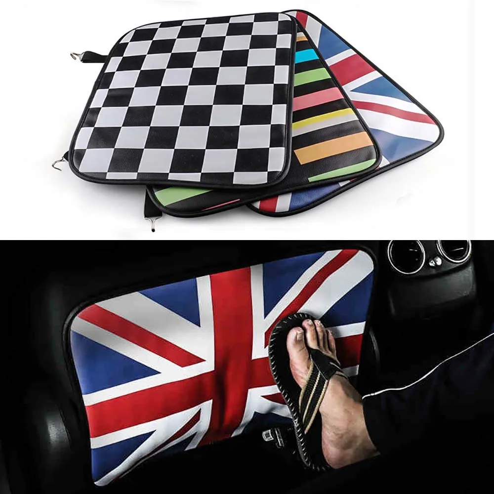 Universal 2Pcs/set Union Jack PU Car Auto Seat Back Cover Anti kick