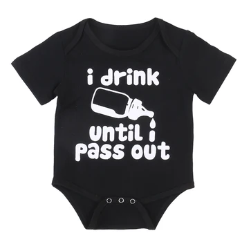 

Cute Newborn Infant Baby Girl Boy Cotton Black Romper Jumpsuit Playsuit Kids One-Pieces Clothes Outfits Sunsuit