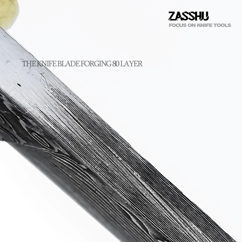 Zawasu складываемый ключ нож высокоуглеродистая Дамасская сталь нож ручной работы Кованое лезвие походный тактический для выживания