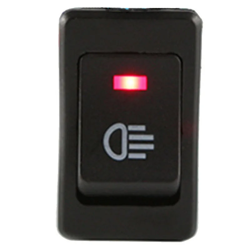 

MAYITR Car Styling Red Led Fog Switch 12V 35A Universal Auto Fog Light Rocker Switch Dash Dashboard 4Pin Car Interior Accessory