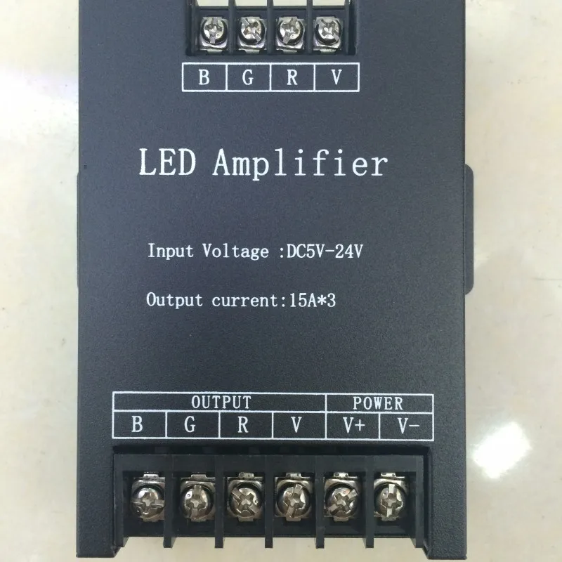 15A X 3CH 45A Led RGB усилитель контроллер Репитер сигнала DC5V/12V/24V 360W|rgb amplifier|led rgb amplifierled