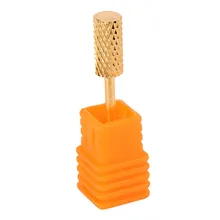 1 шт. Карбид золота пилка для ногтей карбидные сверла пилка для ногтей дрель для дизайна ногтей Маникюр Педикюр роторный инструмент