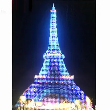 

LED Light Diamond Painting,Tower,Scenery Full Round Drill Diamond Embroidery,Cross Stitch,Needlework,Crafts,Decor,40x30cm