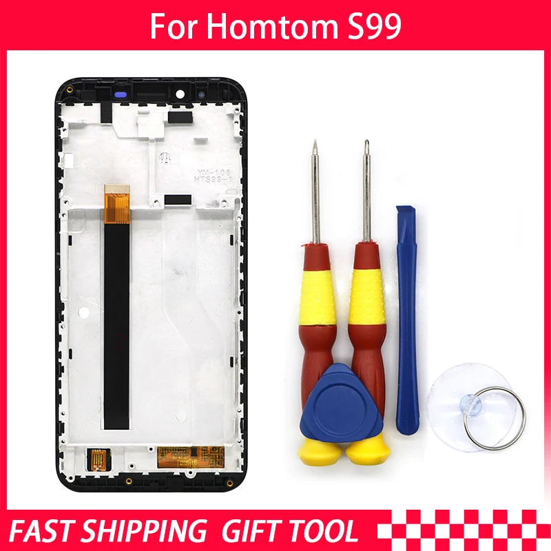 

Touch Screen LCD Screen LCD Display For HOMTOM S99 Digitizer Assembly With Frame Replacement Parts+Repair Tool