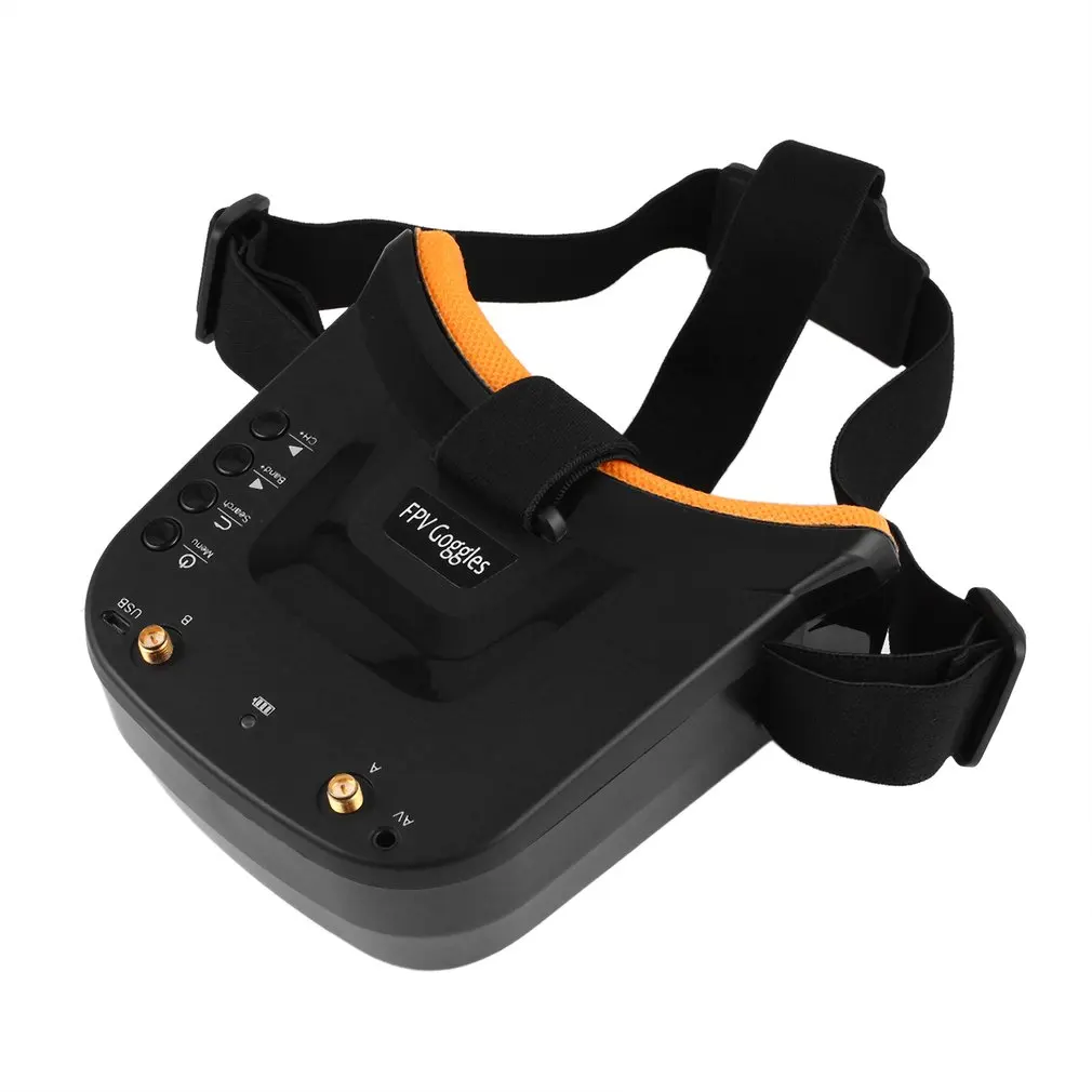 

Mini FPV Goggles 3 inch 480 x 320 Display Double Antenna 5.8G 40CH Built-in 3.7V 1200mAh Battery for Racing Drone Model