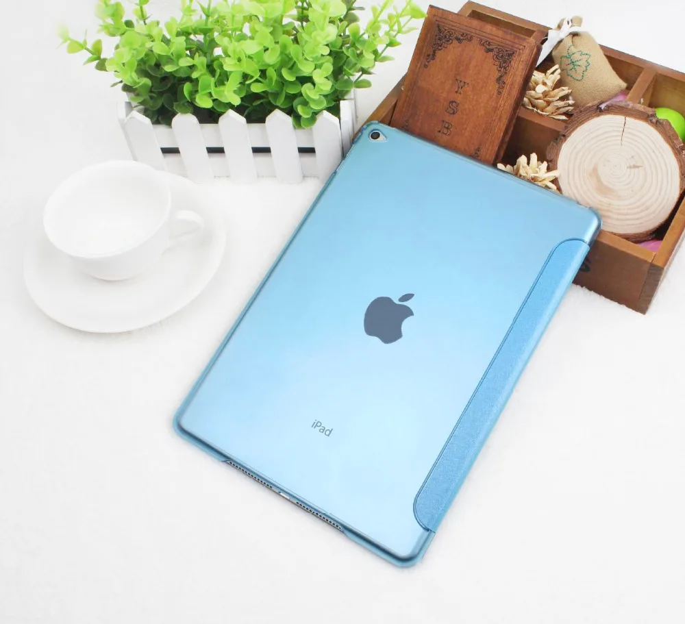 Чехол для Apple ipad Air 2 A1566 A1567, YCJOYZW-PU кожаные узкие передний Smart Cover кожи + Жесткий-сна wake up Чехол