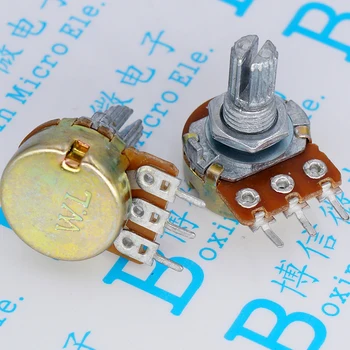 

WH148 20K 203 Single Potentiometer B20K Three Feet 20K Short Handle 15MM Horizontal WH148
