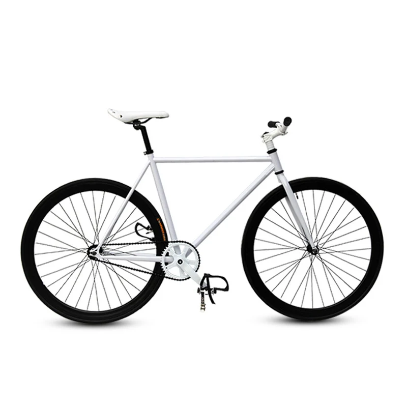 Clearance fixie Bicycle Fixed gear bike 700C track bike  30mm Rim  52cm  48cm FRAME  Road Bike with Front  V brake 8