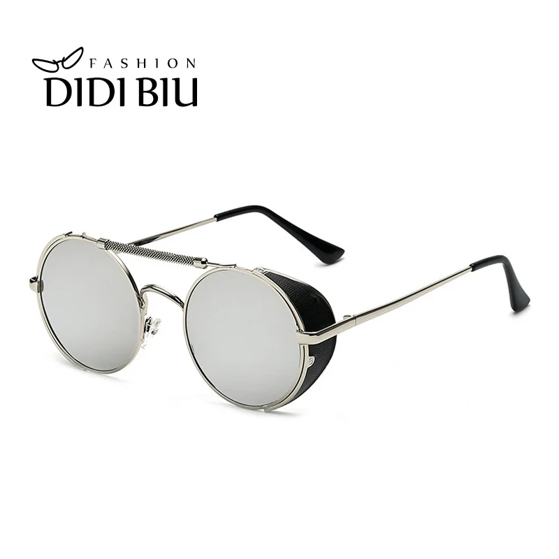 DIDI Hot Black Goggle Women Round Sunglasses Luxury Brand Men Glasses ...