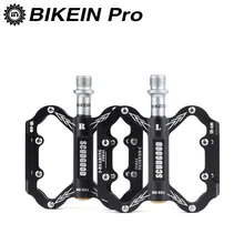 BIKEIN Ultralight 3 Sealed Bearings Road/Mountain Bike Flat Pedals Aluminum Alloy Cycling MTB BMX Bicycle Parts 5 Colors 289g