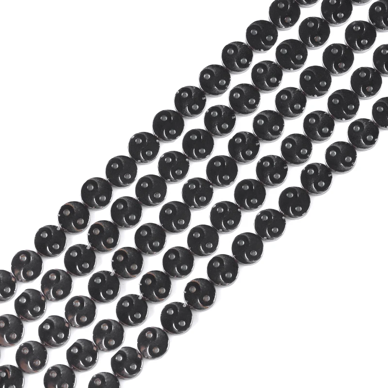 

High quality Natural Stone 10*10mm Bright Hematite Beads Round shape Beads for DIY Necklace Bracelet Jewelry Making Accessories