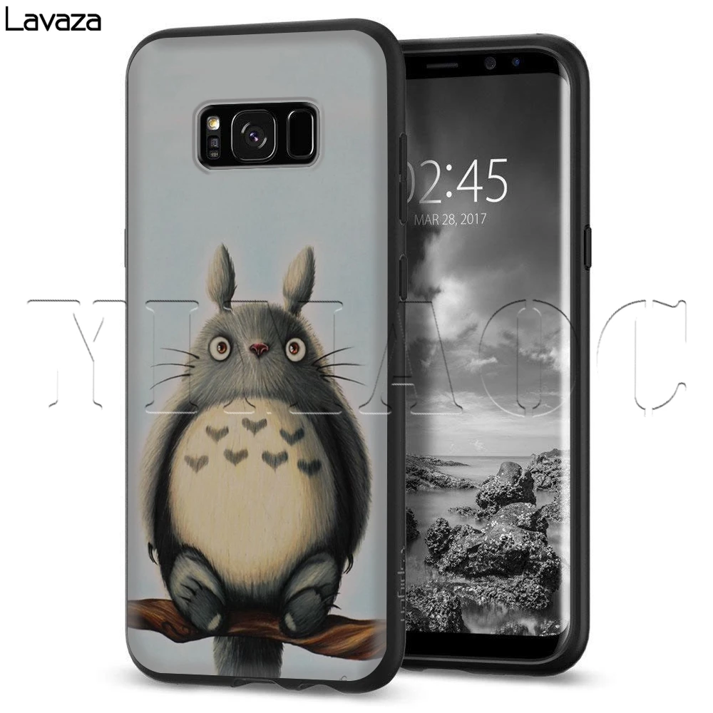 Мягкий силиконовый чехол Lavaza Totoro для Samsung Galaxy S6 S7 Edge S8 S9 S10e Plus A3 A5 A6 A7 A8 A9 J6 Note 8 9