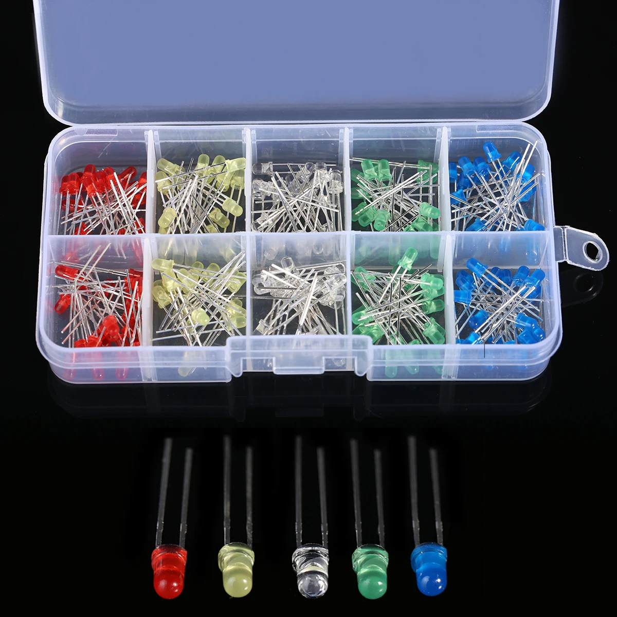 150pcs 20mA 3V LED Diodes LED Diodes Kit 3mm//5mm Red Yellow Blue Green White LED Light Emitting Diodes Set for Home Appliance