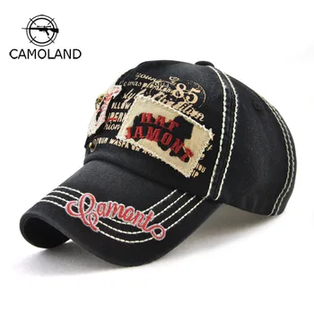 

Washed Baseball Cap Men Letter Patch Cotton Snapback Hat Caps Vintage Women Adjustable Autumn Snapback Rugged Visor Summer Hats