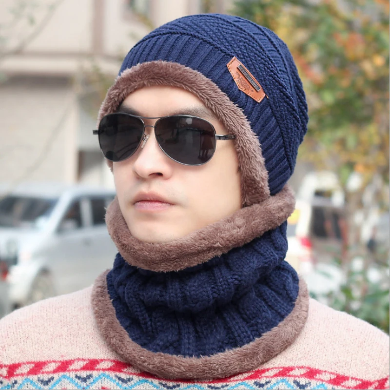 HT770 Brand Beanies Knit Men's Winter Hat Cap Skullies Winter