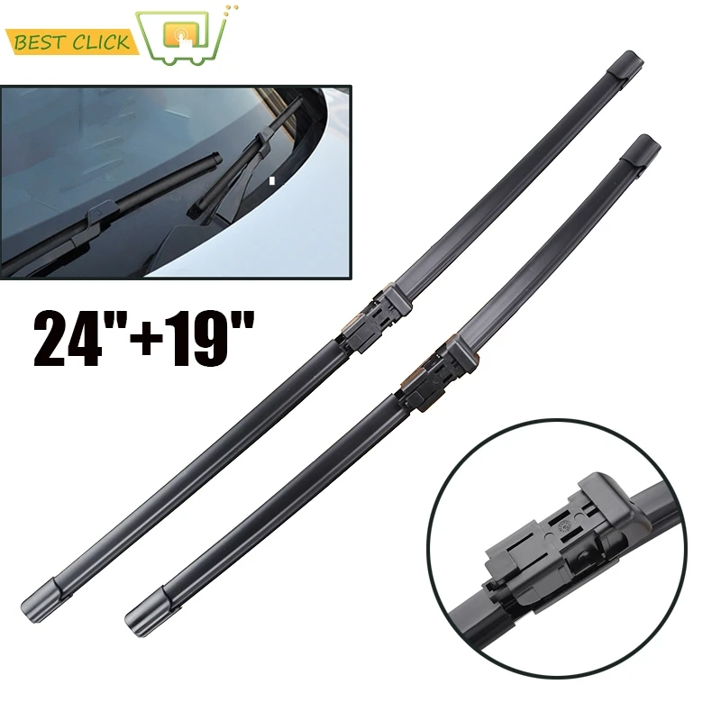 

Misima 24"+19" Windshield Windscreen Wiper Blades For VW Jetta Vento 5 A5 Scirocco Touran Eos Front Window Wiper 2008 2009