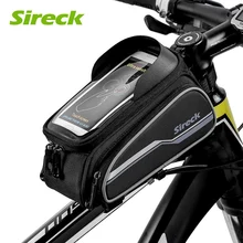 Sireck Mountain Bike Bag Accessories Bicycle Saddle Bag Touchscreen Cycling Frame Bag Pannier Sacoche Velo For