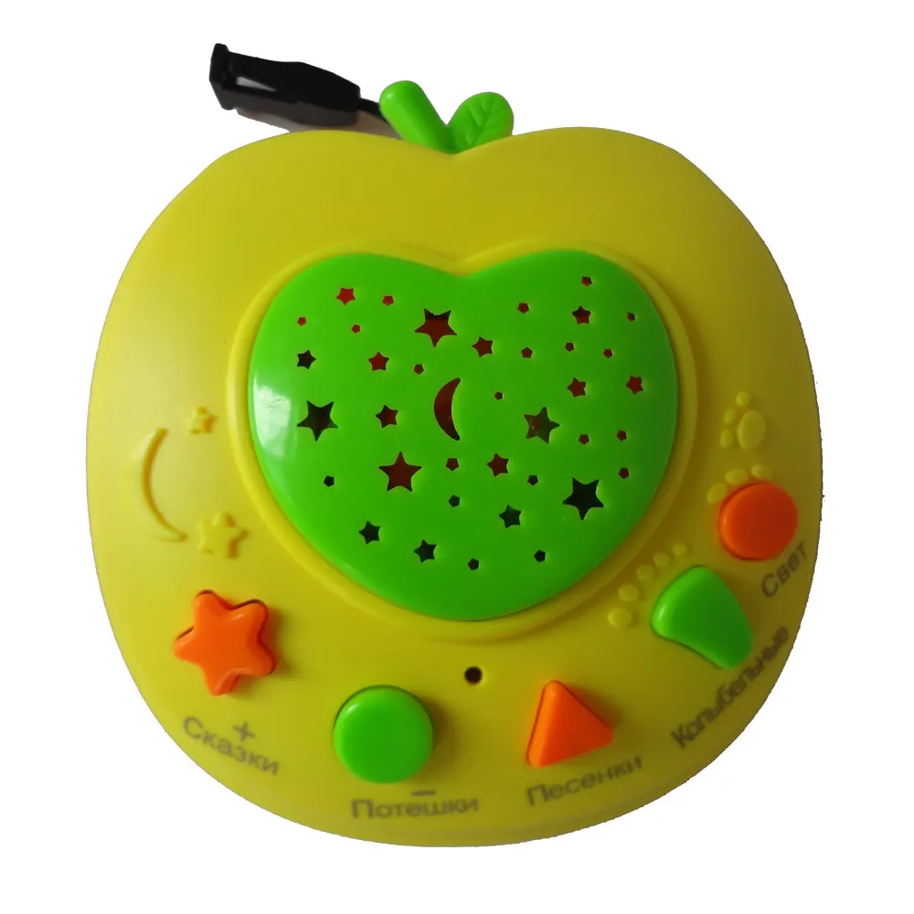 QITAI Russian Language Educational learning toys with Stories Music Poem Knowledge Light Apple Story Teller Specially for kids