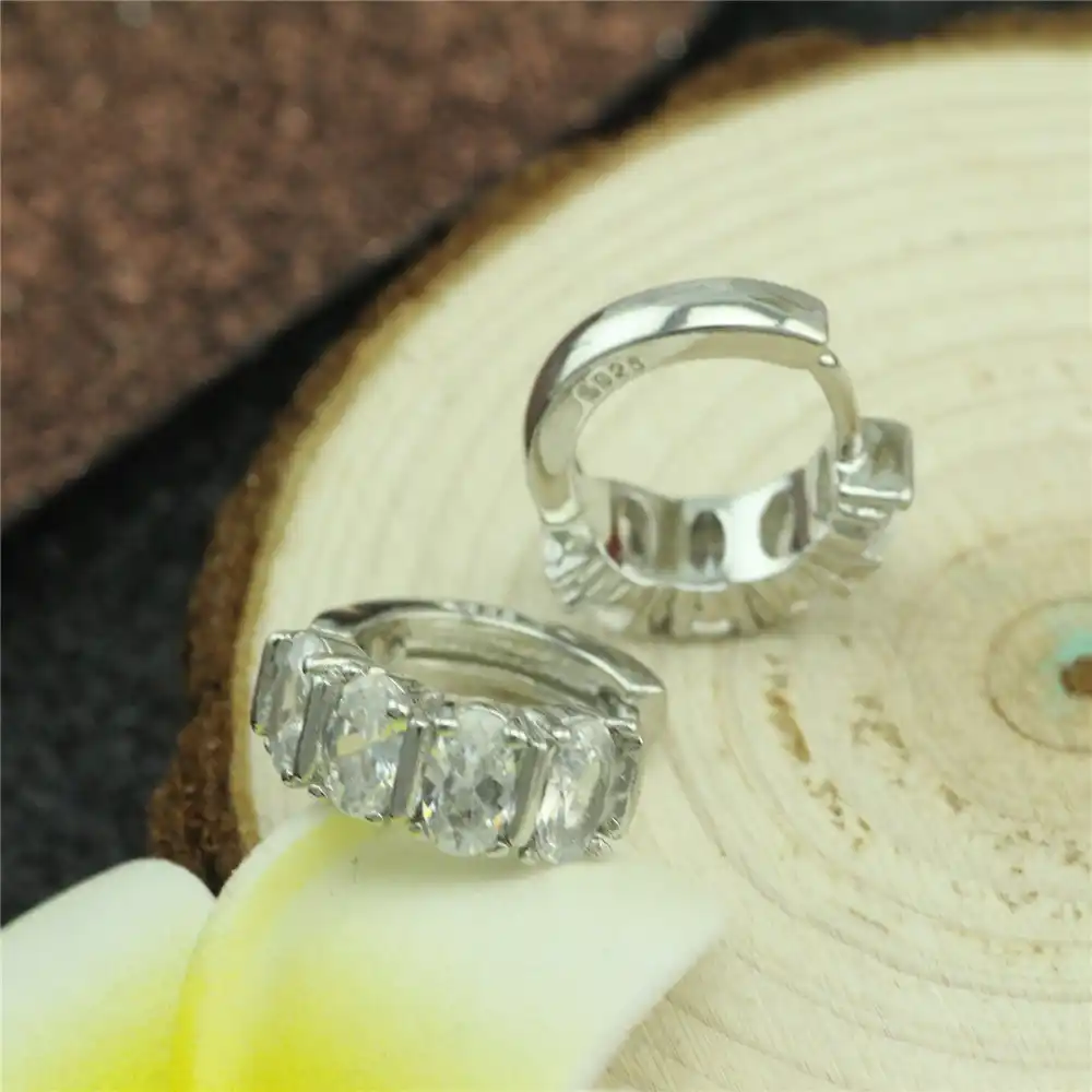 2017 Винтажные Ювелирные изделия, 925 стерлингового серебра с циркониевые серьги современный сад красивые серьги для женщин прелестные серьги