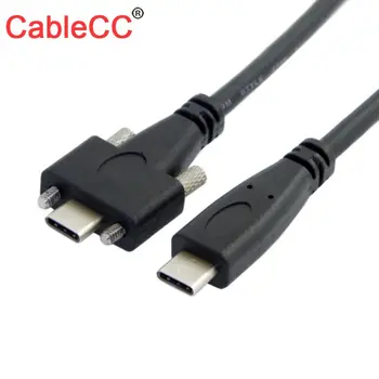 

Zihan USB-C to USB 3.1 Type-C Dual Screw Locking 10Gbps Data Cable 1.2m Panel Mount Type