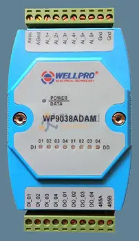 

DAQ Data Acquisition Module 6 Analog input, 4 digital input 4 output 6AI/4DI/4DO Isolated, RS485 Modbus, PC control, ADAM DIN