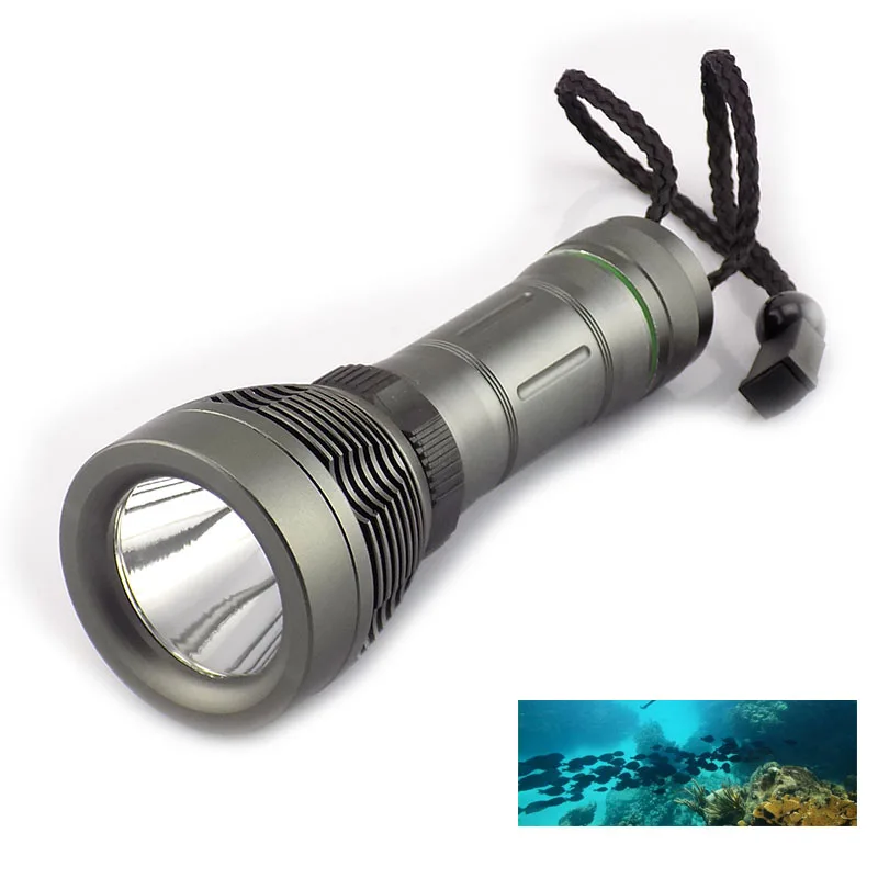 High Bright Diving Led Flashlight Underwater Flash Light ...