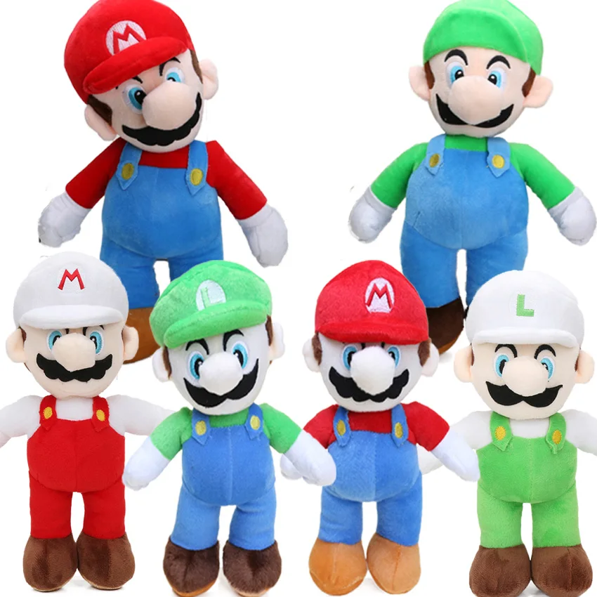 

Game 25cm Super Mario Bros Luigi Yoshi Soft Plush Toys Cosplay Figure Runing Yoshi Animal Dolls Toys Peluches bebe