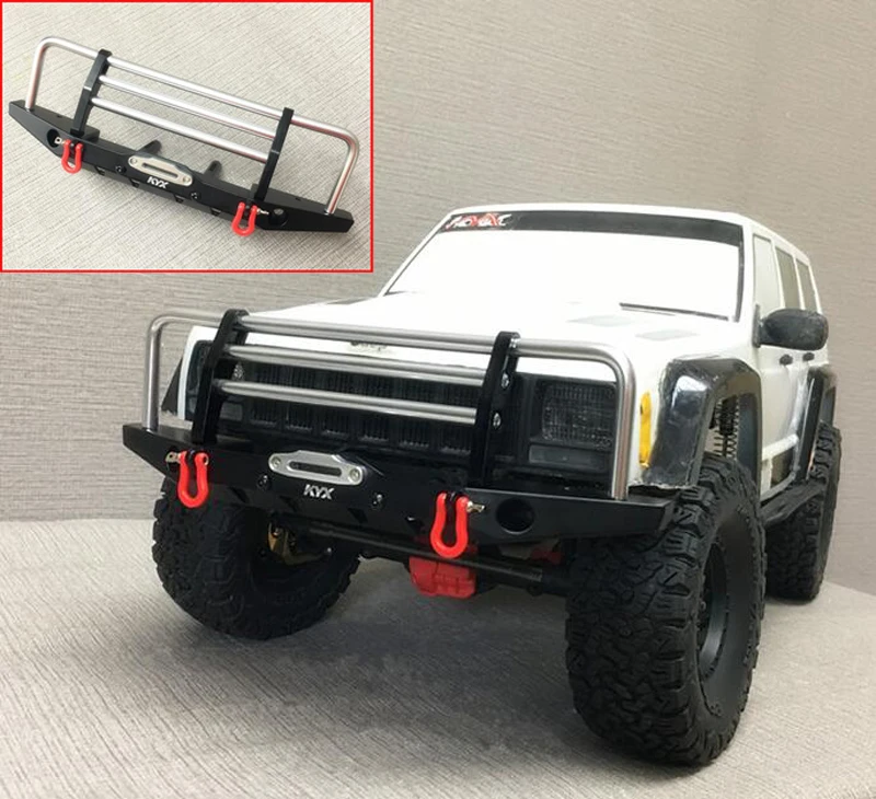 

Metal Upgrade Parts Front Bumper Metal Front Bumper Anti Crash w/LED For Axial 90046 Trsxxas TRX-4 TRX4 1/10 RC Car Rock Crawler