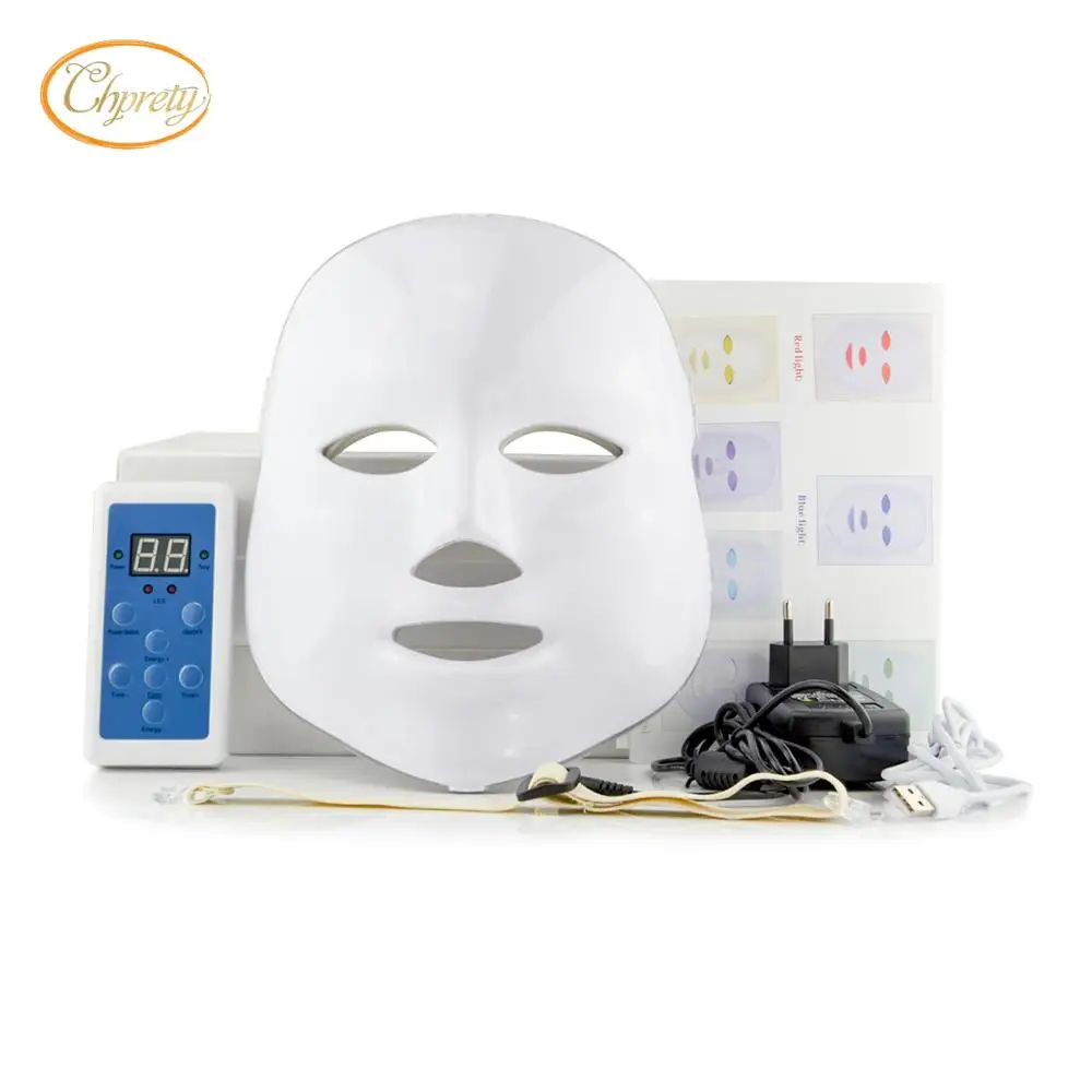 ФДТ светодиодный свет терапия маска 7 цветов омоложения кожи светодиодный маска для лица морщин увлажняющий для удаления красота уход за