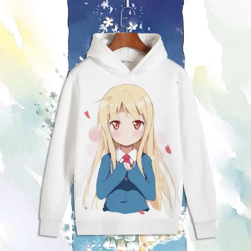 Sakurasou no Pet na Kanojo Косплей Shiina Mashiro пуловер с принтом толстовки унисекс флисовая