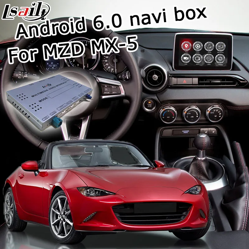 Android 6 0 GPS navigation box for Mazda MX 5 miata with mirror link youtube google