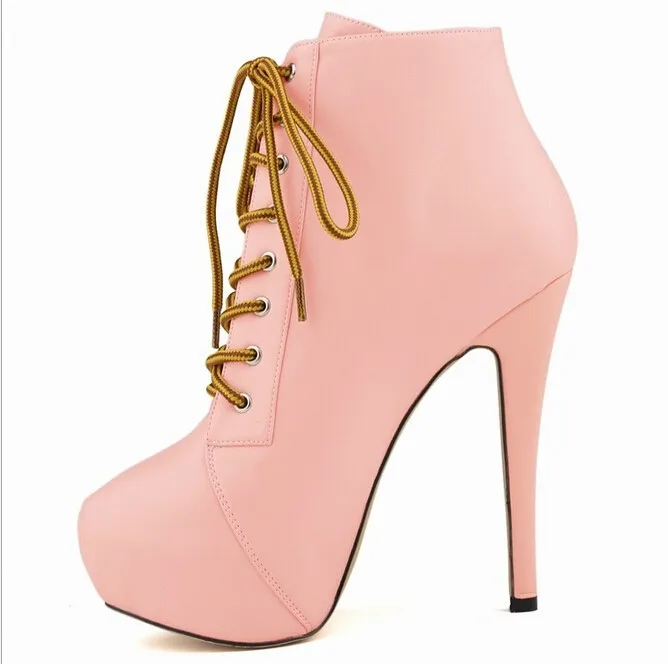 US $43.57 27% OFF|Fashion Fashion Women 11 Color Lita Platforms High Heels Lace Up Boots Ankle Shoes Size 25 61 W836 in Ankle Boots from Shoes on US $43.57 27% OFF|Fashion Fashion Women 11 Color Lita Platforms High Heels Lace Up Boots Ankle Shoes Size 25 61 W836 in Ankle Boots from Shoes on