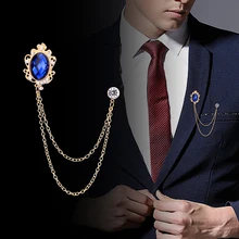 Мужская брошь для костюма роскошная мужская Корсажная модная