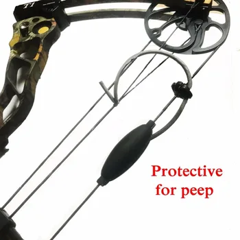 

1pc Archery Peep Protective Umbrella Archery Silica Gel Used For Compound Bow Protect Peep From Damage Hunting Accessory