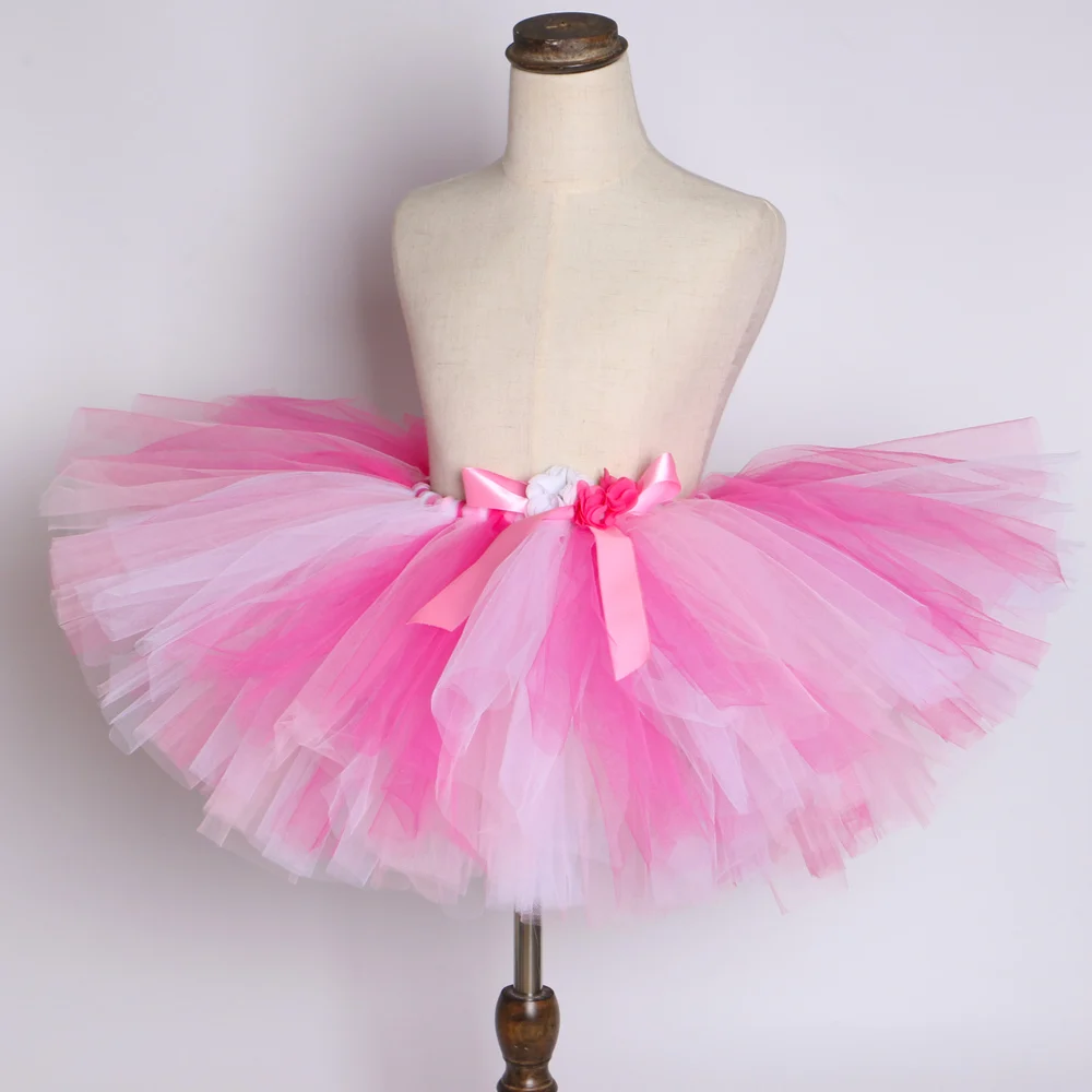Единорог детская юбка-пачка для девочек розовый цветок Фатиновая юбка для девочек принцессы на Хэллоуин Юбка-пачка на день рождения и праздник девушка Единорог Костюм
