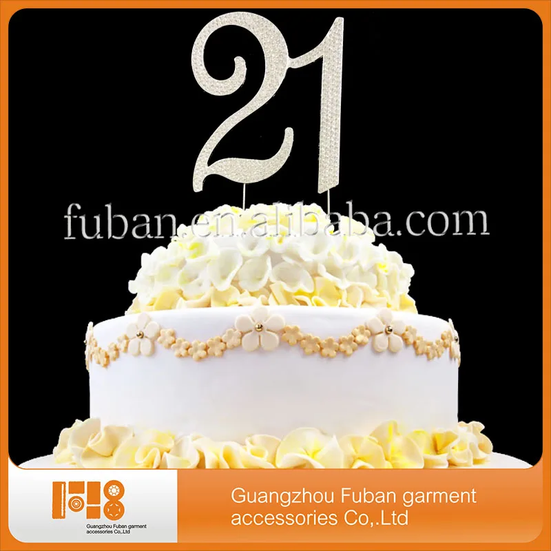 Best Quality Factory Wholesale Crystal Rhinestone Metal Birthday