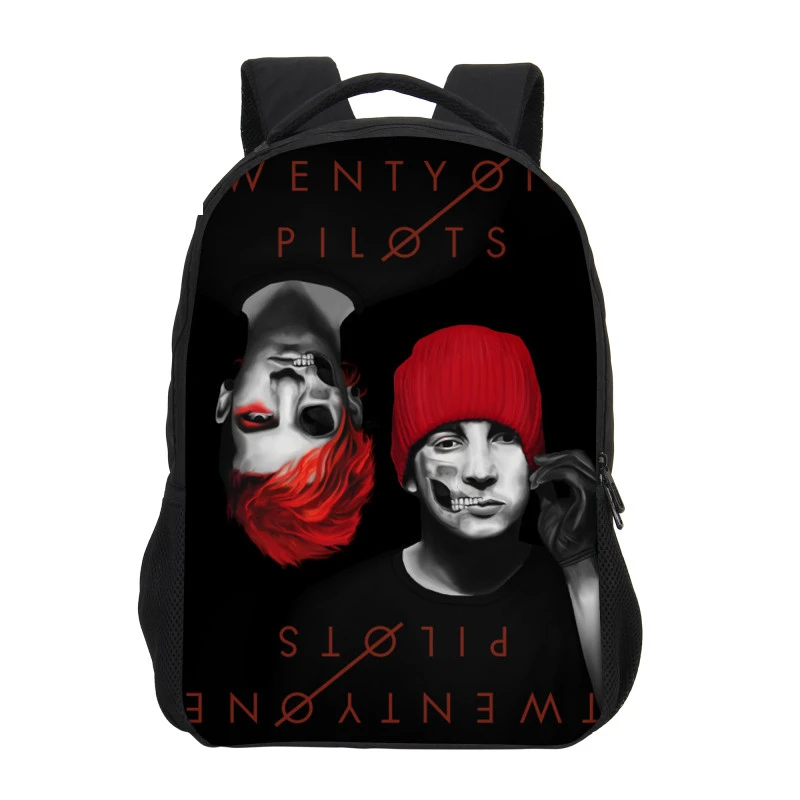 VEEVANV Детский рюкзак, школьные сумки, модные Mochila Twenty One Pilots, рюкзак с принтом для мальчиков, крутая сумка для книг, мультяшная сумка на плечо