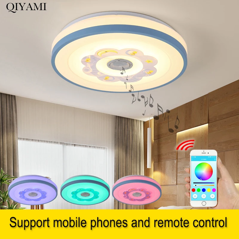 Современные светодиодный Потолочные светильники с Remote APP Bluetooth Управление