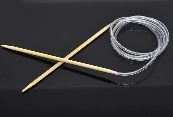 

1 Pair Bamboo 120cm Circular Knitting Needle(US Size 6/ 4.0mm)