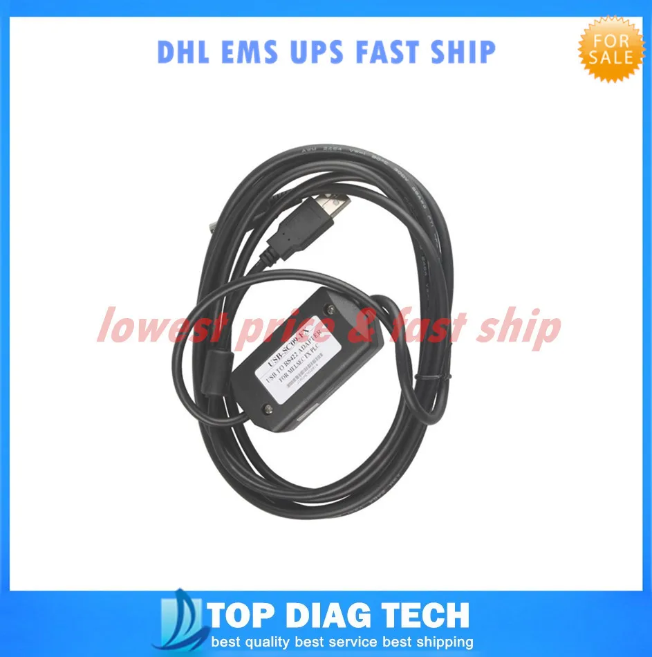 20 шт. Самая низкая цена высокое качество PLC кабель для FX/USB-SC09-FX FX1S FX1N FX2N USB к RS422
