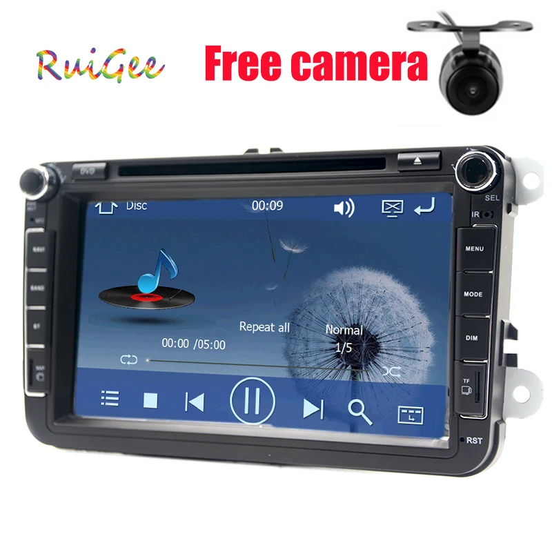 Flash Deal Car 2din VW cheap car dvd players for Volkswagen GOLF VI Navigation GPS Bluetooth Radio USB IPOD Steering wheel Control 1