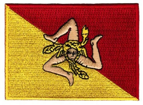 SICILY флаг вышитый Железный патч итальянский Италия Sicilia аппликация сувенир | Дом и