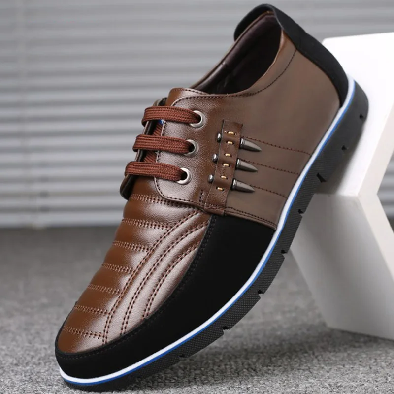 

Band Men Casual Shoes 2019 Genuine Leather Shoes Comfortable High Quality Men's Shoes Fashion Design Solid Big Size