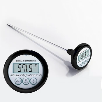 

Digital Barbecue Thermometer Kitchen Food Thermometer Food Detector for Oven Cooking BBQ Temperature Gauges for Liquids
