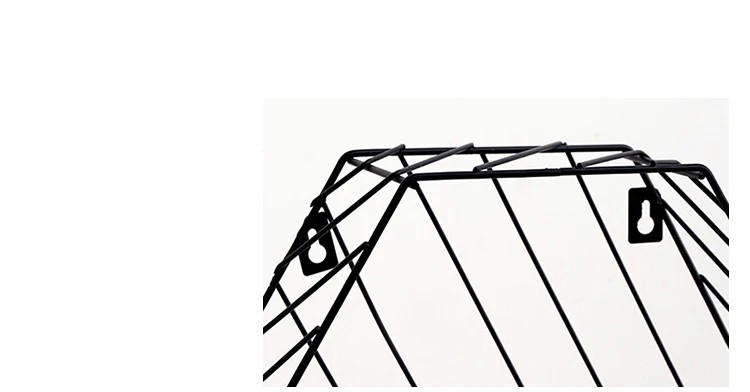 Креативная простая настенная пеньковая веревка перегородка настенная подвесная ins настенная Шестигранная Кованая Вешалка из проволоки декор для полки