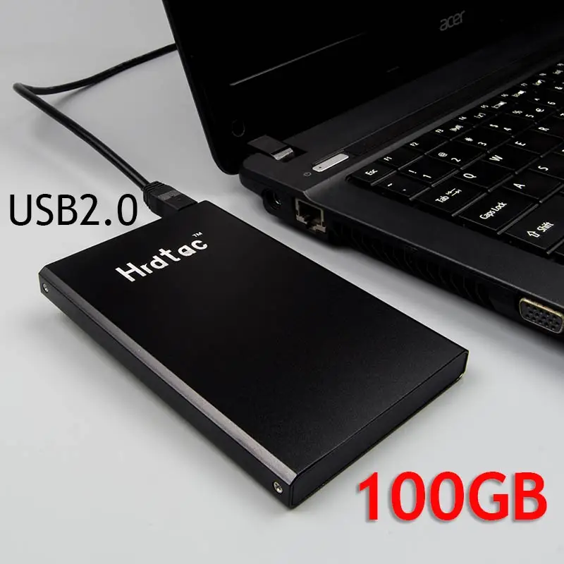 Внешний жесткий диск 100G 2," жесткий диск 100GB внешний HDD USB 2,0 внешний жесткий диск 2,5" мобильный диск для настольного ноутбука