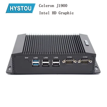 

Hystou 2019 New Coming Fanless Industrial Mini PC Windows 10 Celeron J1900 Dual LAN pfsence 2*RS232 Micro Computer Linux