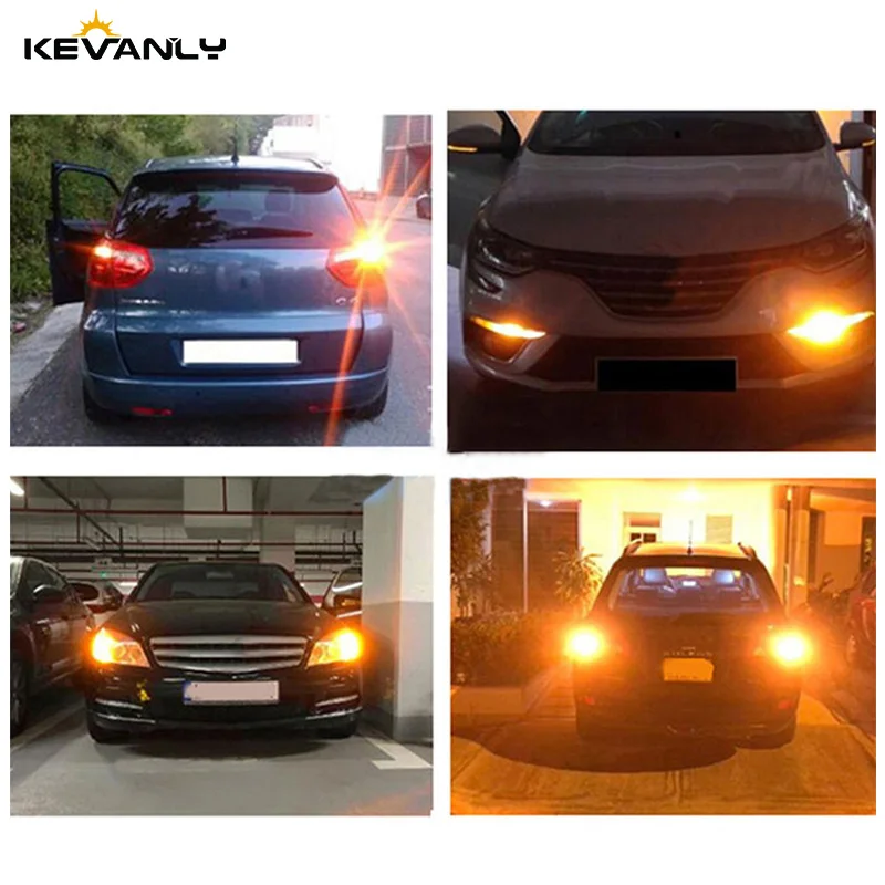 2шт P21W led BA15S PY21W BAY15D P21/5W 1157 1156 3030 15SMD сигнальный светильник заднего хода для